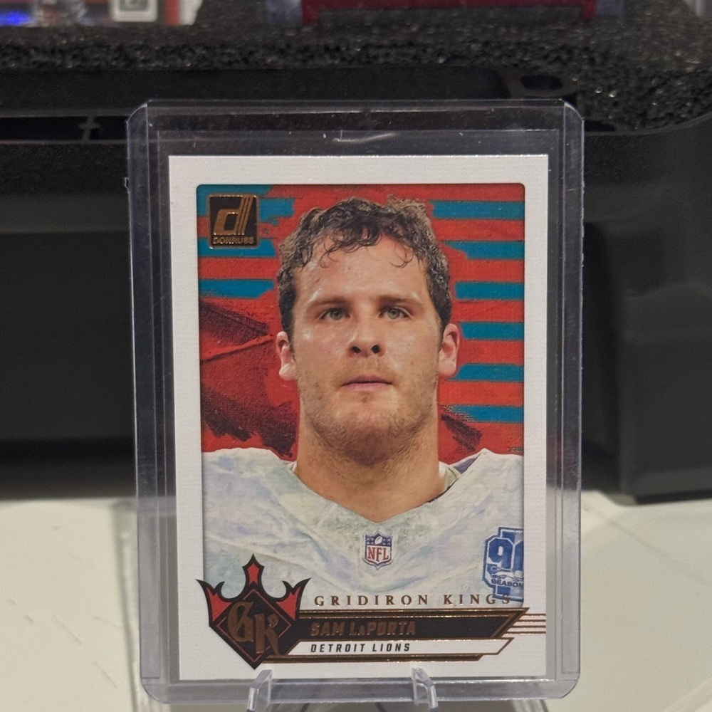 2024 Sam Laporta Panini Donruss Gridiron Kings Card. Detroit Lions